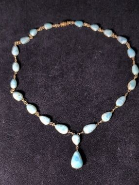 Green Adventurine Pendant Drop Necklace